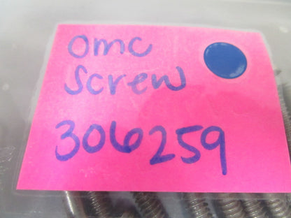 NEW OEM (LOT OF 6) 306259 0306259 OMC Johnson Evinrude Screw 0810