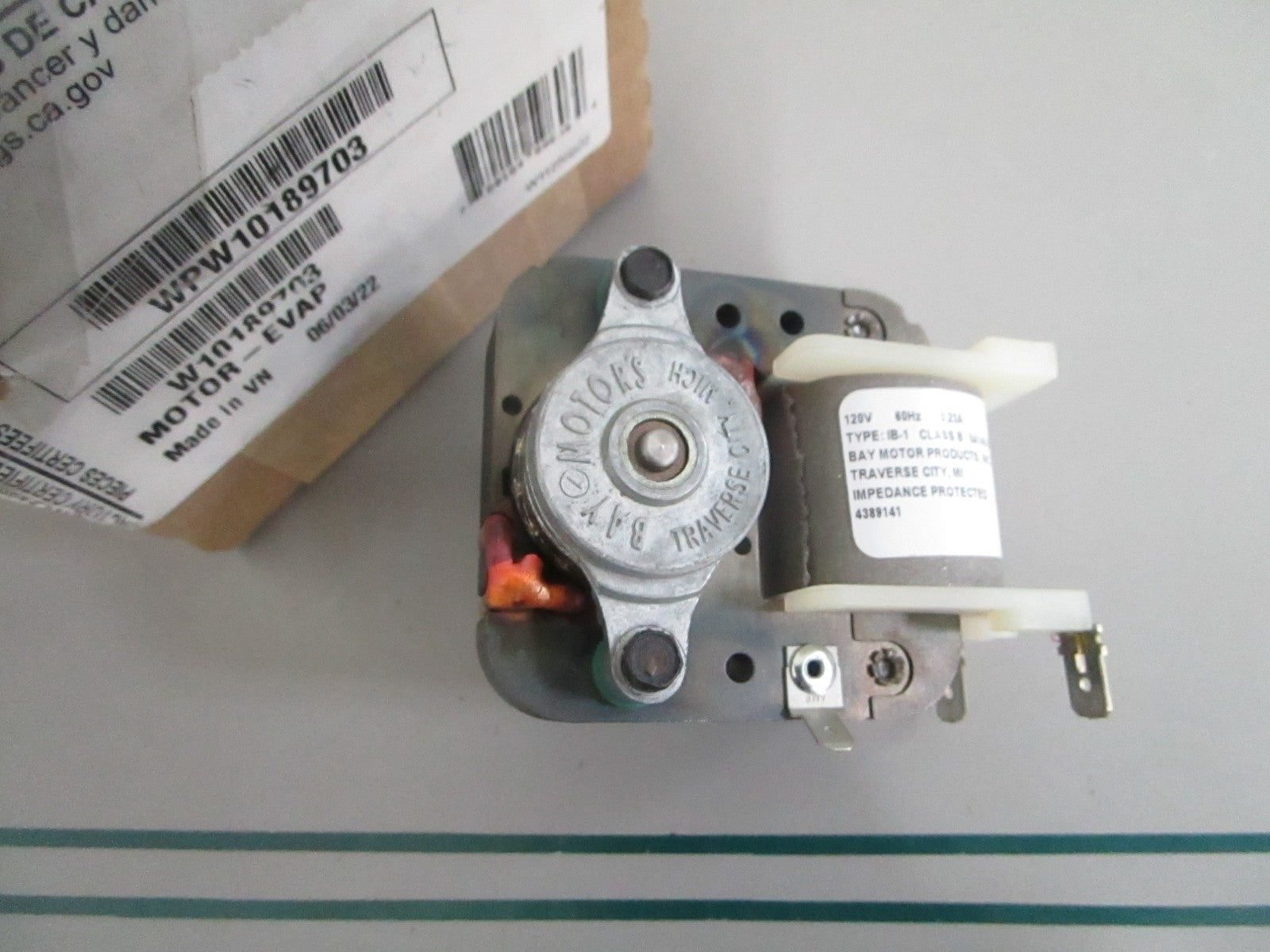 NEW OEM WPW10189703 W10189703 Whirlpool Evaporator Motor 0820