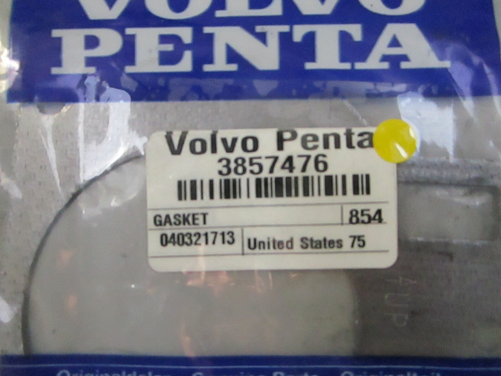 *NEW OEM* 0810 Volvo Penta Gasket 3857475