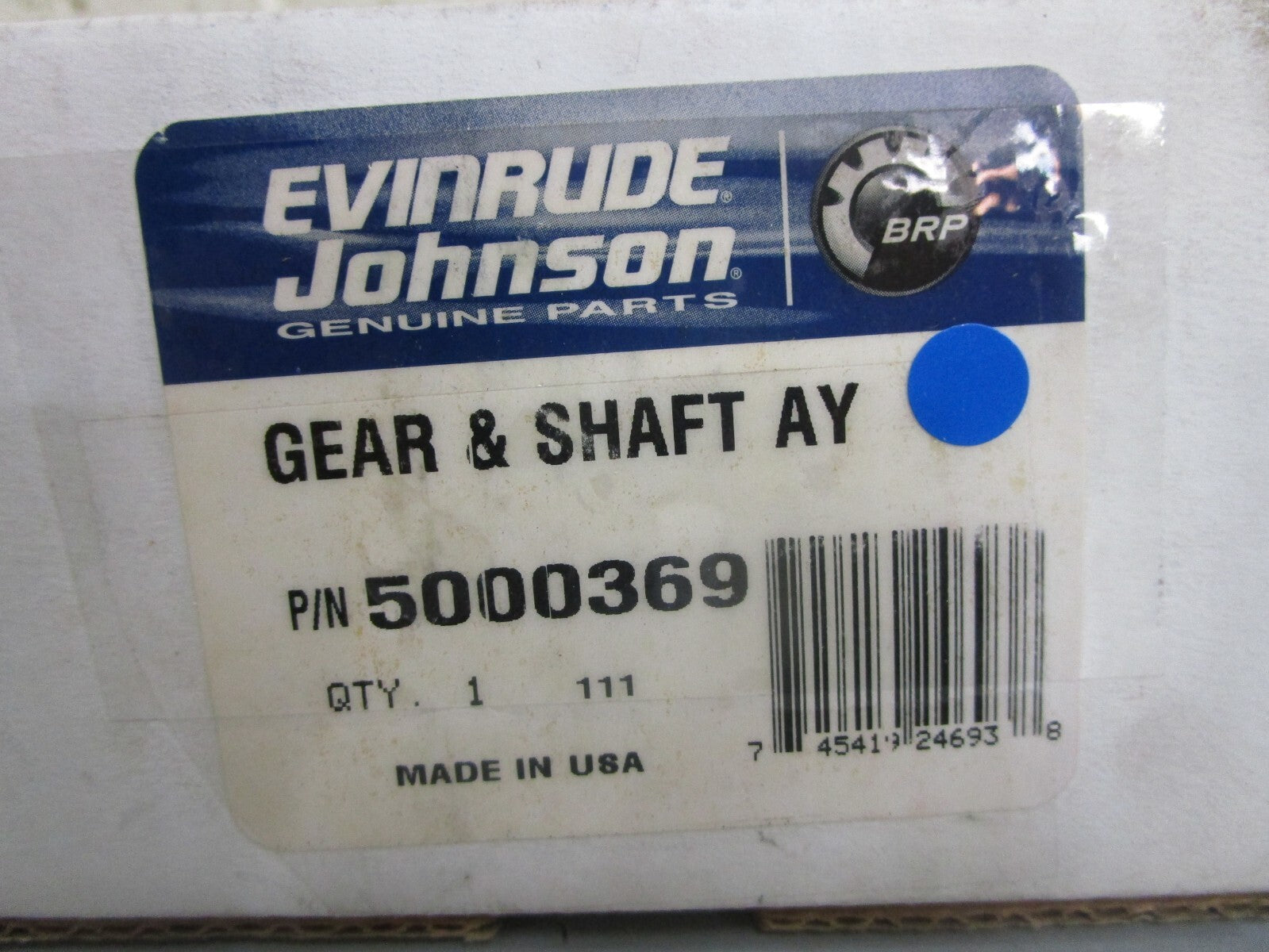 *NEW OEM* 0820 OMC Johnson Evinrude Gear & Shaft Ay 5000369