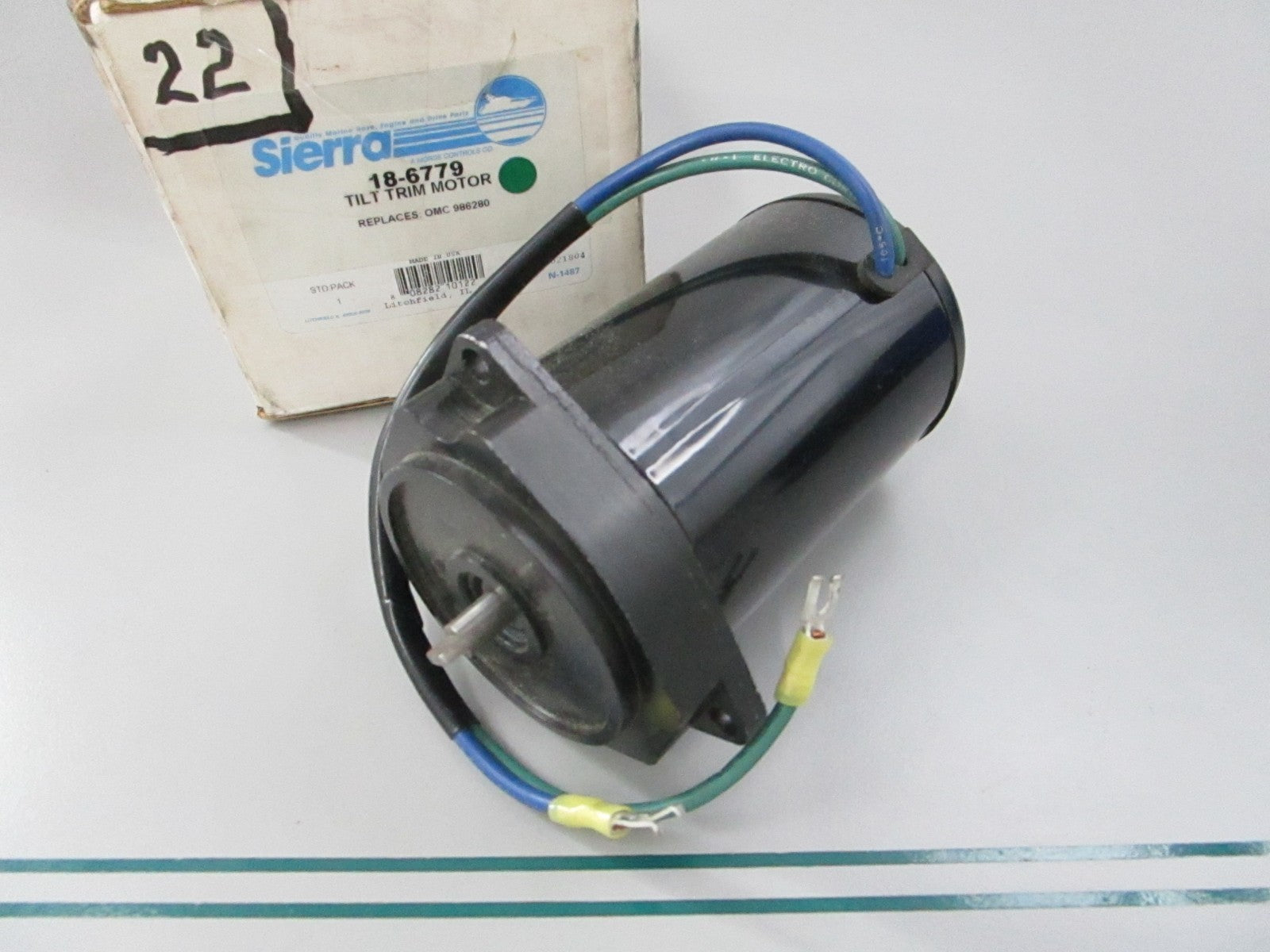 NEW 18-6779 Replaces: OMC 986280 Sierra Tilt Trim Motor 0810