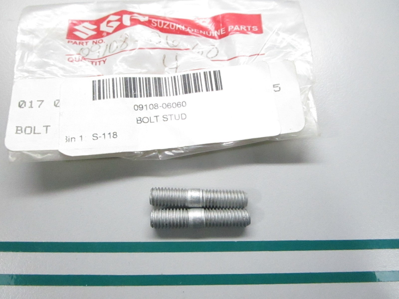 NEW OEM (LOT OF 2) 09108-06060 Suzuki Stud Bolt 0810