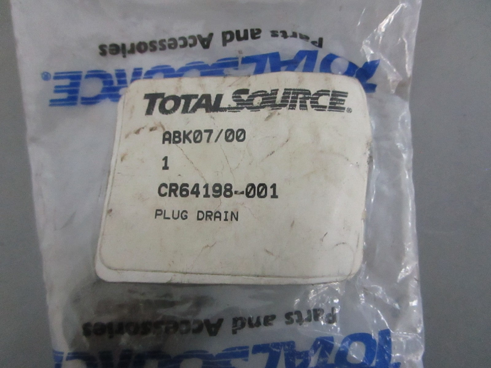 NEW CR64198-001 Total Source Drain Plug For: Crown 0820