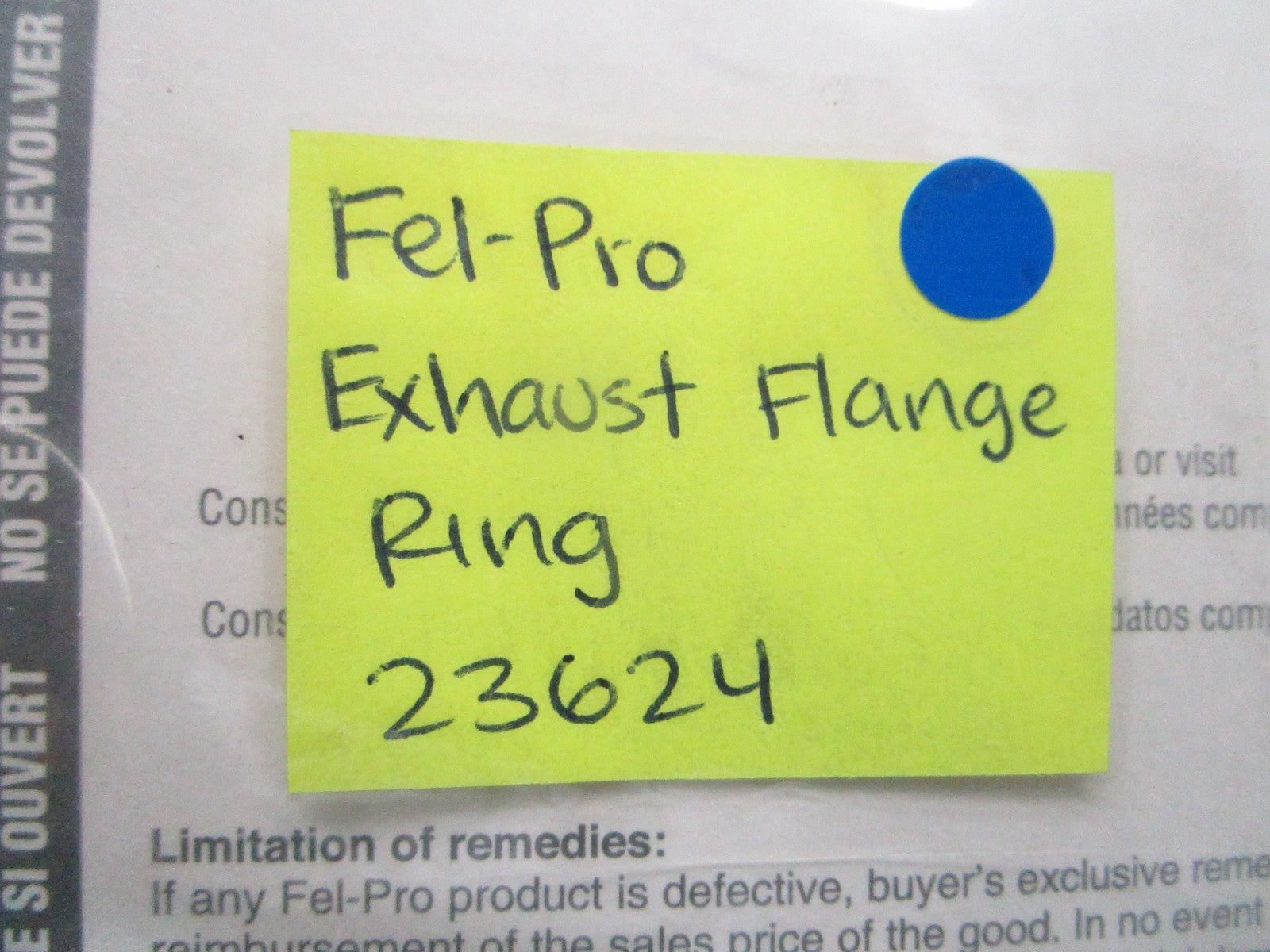 *NEW* 0810 Fel-Pro Exhaust Flange Ring 23624