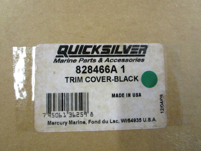 NEW OEM 828466A 1 Mercury Quicksilver Black Trim Cover 0810