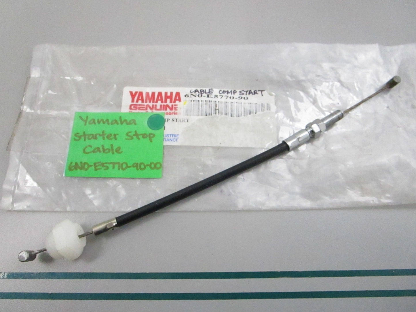 NEW OEM 6N0-E5770-90-00 Yamaha Starter Stop Cable 0810