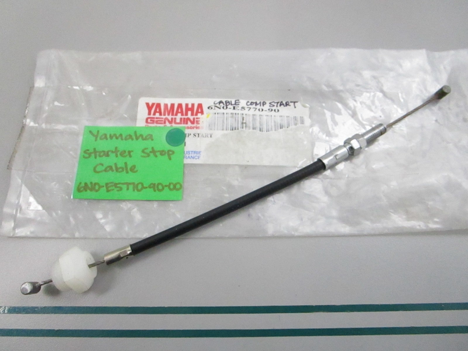 NEW OEM 6N0-E5770-90-00 Yamaha Starter Stop Cable 0810