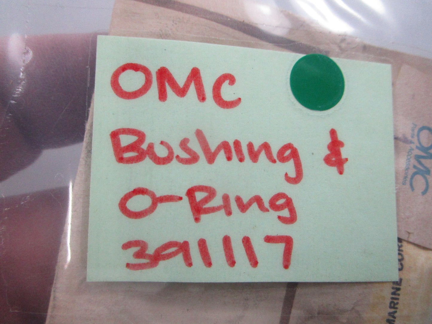 NEW OEM 391117 0391117 OMC Johnson Evinrude Bushing & O-Ring 0810