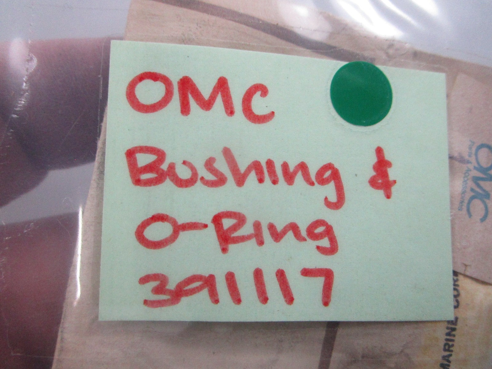 NEW OEM 391117 0391117 OMC Johnson Evinrude Bushing & O-Ring 0810