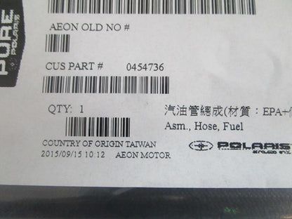 NEW OEM 0454736 Polaris Fuel Hose Assy 0820