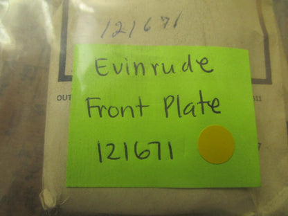 *NEW OEM* 0810 OMC Johnson Evinrude Front Plate 121671 0121671