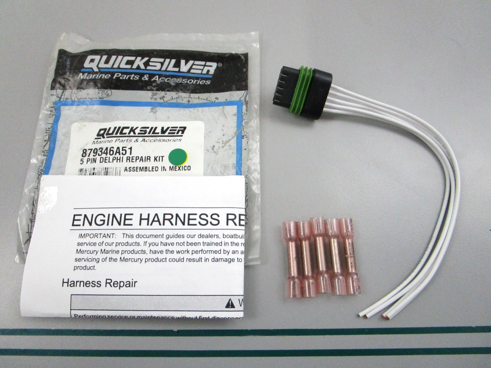 NEW OEM 879346A51 Mercury Quicksilver 5-Pin Delphi Repair Kit 0810