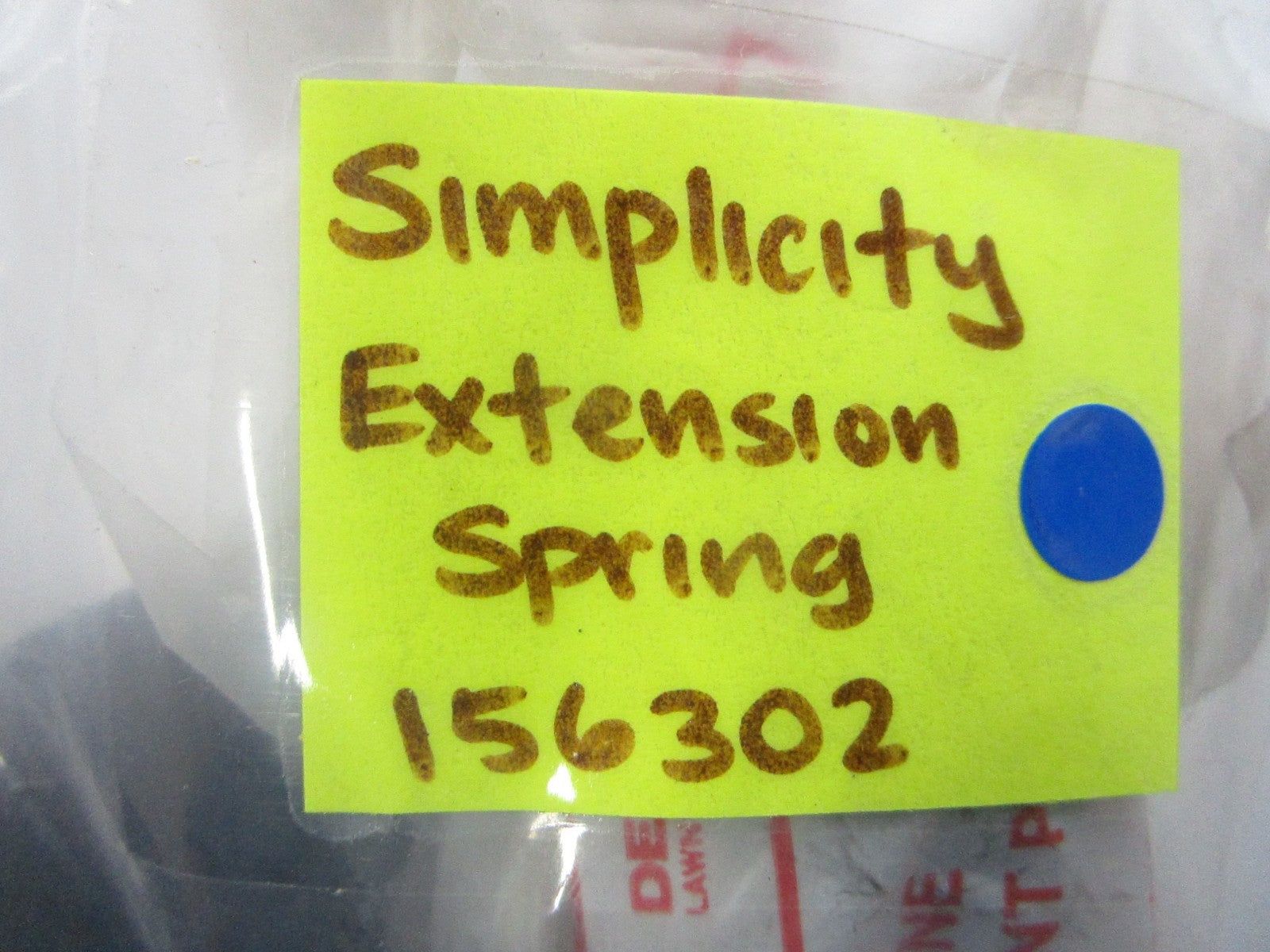*NEW OEM* 0810 Simplicity Extension Spring 156302