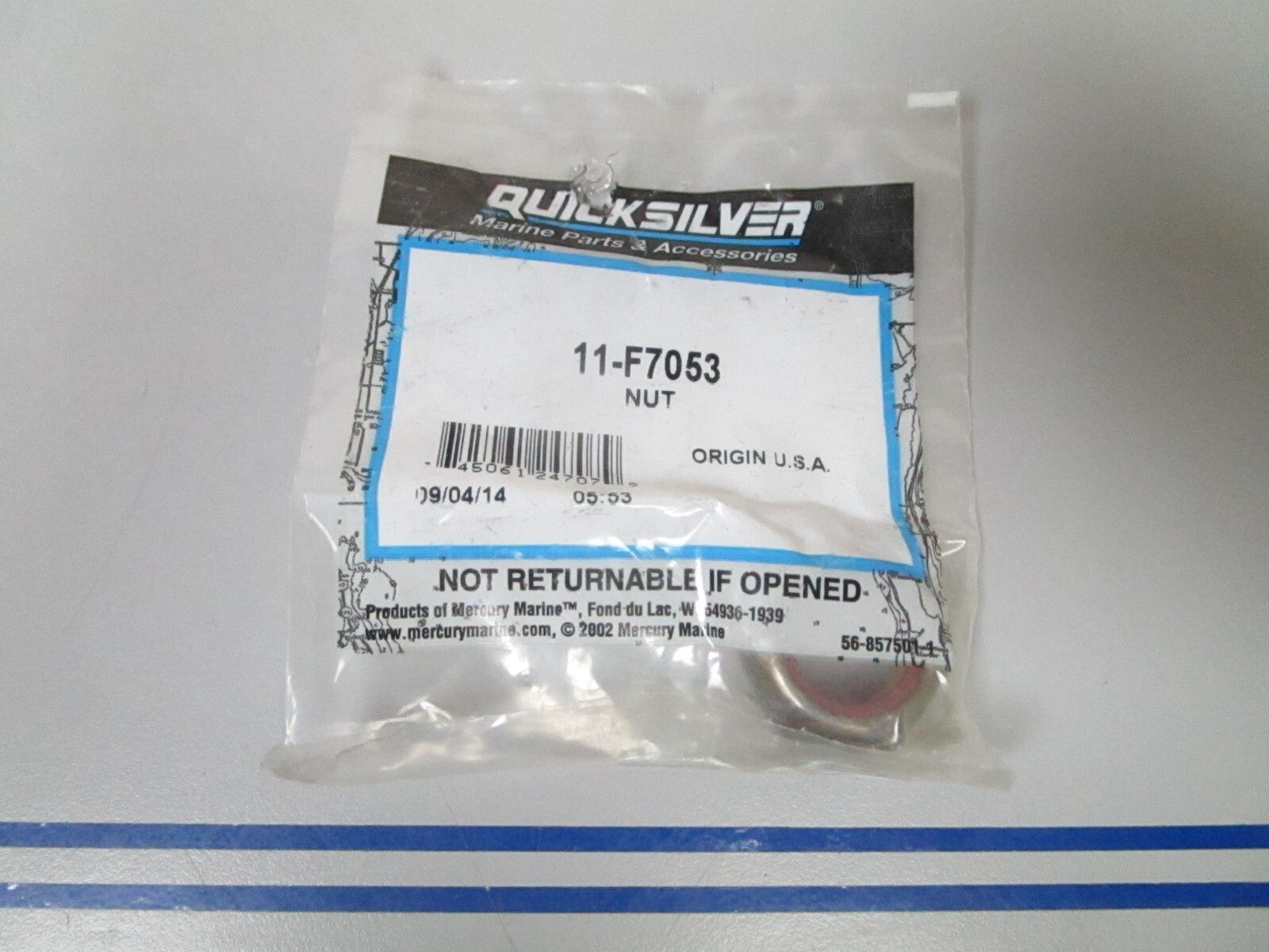 *NEW OEM* 0810 Mercury Quicksilver Nut 11-F7053