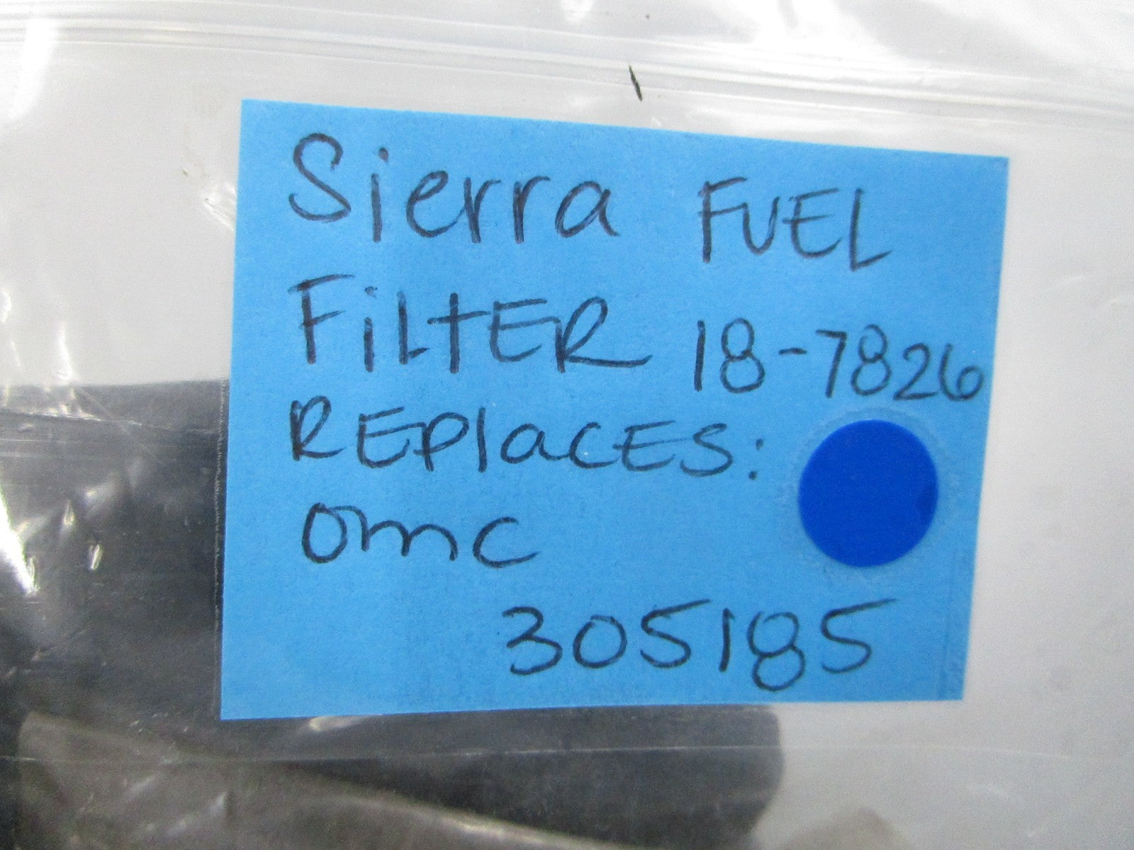 NEW 18-7826 Replaces: OMC 305185 0305185 Sierra Fuel Filter 0810