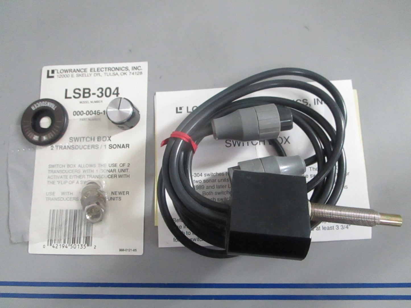 NEW OEM LSB-304 000-0046-14 Lowrance Transducer & Sonar Kit 0820
