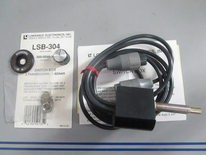 NEW OEM LSB-304 000-0046-14 Lowrance Transducer & Sonar Kit 0820