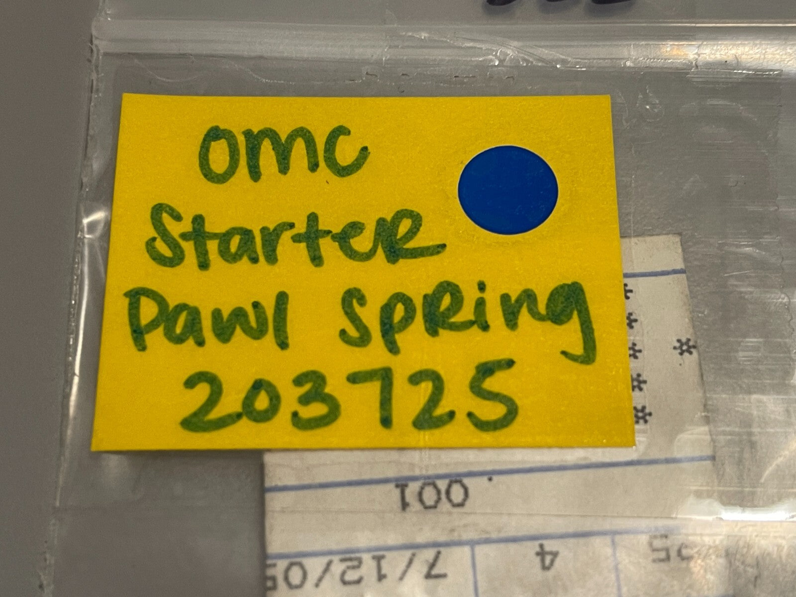 *NEW OEM* (LOT OF 2) 0810 OMC Johnson Evinrude Starter Pawl Spring 203725 020372