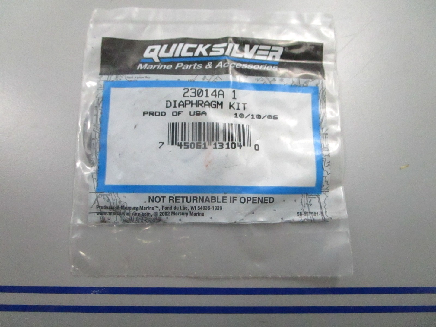 *NEW OEM* 0810 Mercury Quicksilver Diaphragm Kit 23014A1