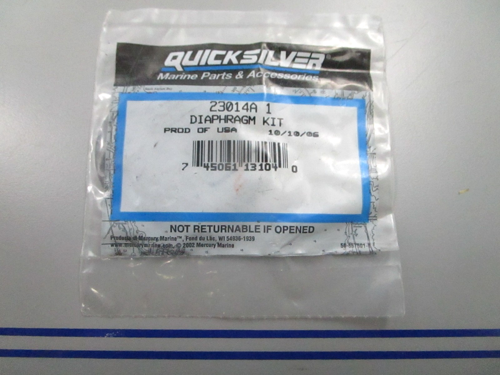 *NEW OEM* 0810 Mercury Quicksilver Diaphragm Kit 23014A1