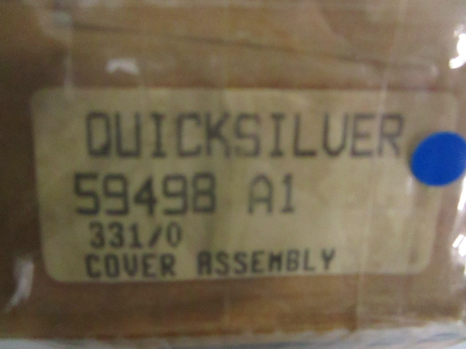 NEW OEM 59498A1 Mercury Quicksilver Cover Assy 0820