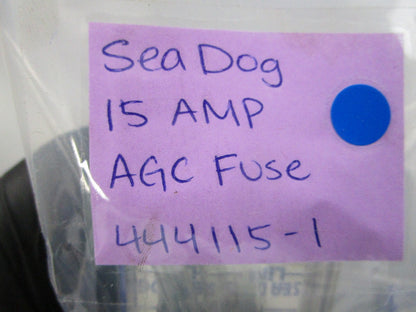 NEW (LOT OF 5) 444115-1 Sea-Dog 15 AMP AGC Fuse 0810