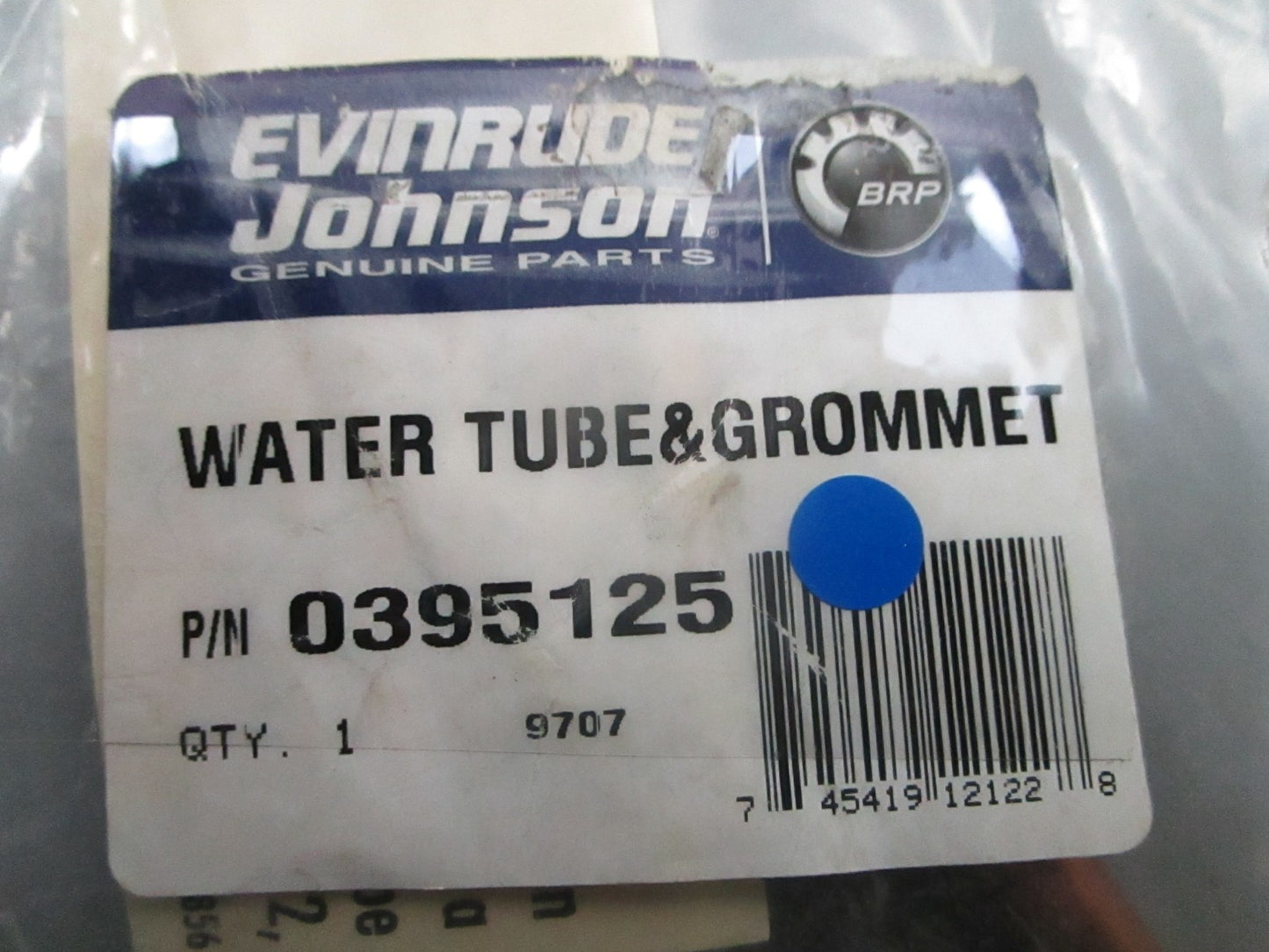 *NEW OEM* 0840 OMC Johnson Evinrude Water Tube and Grommet 0395125 395125