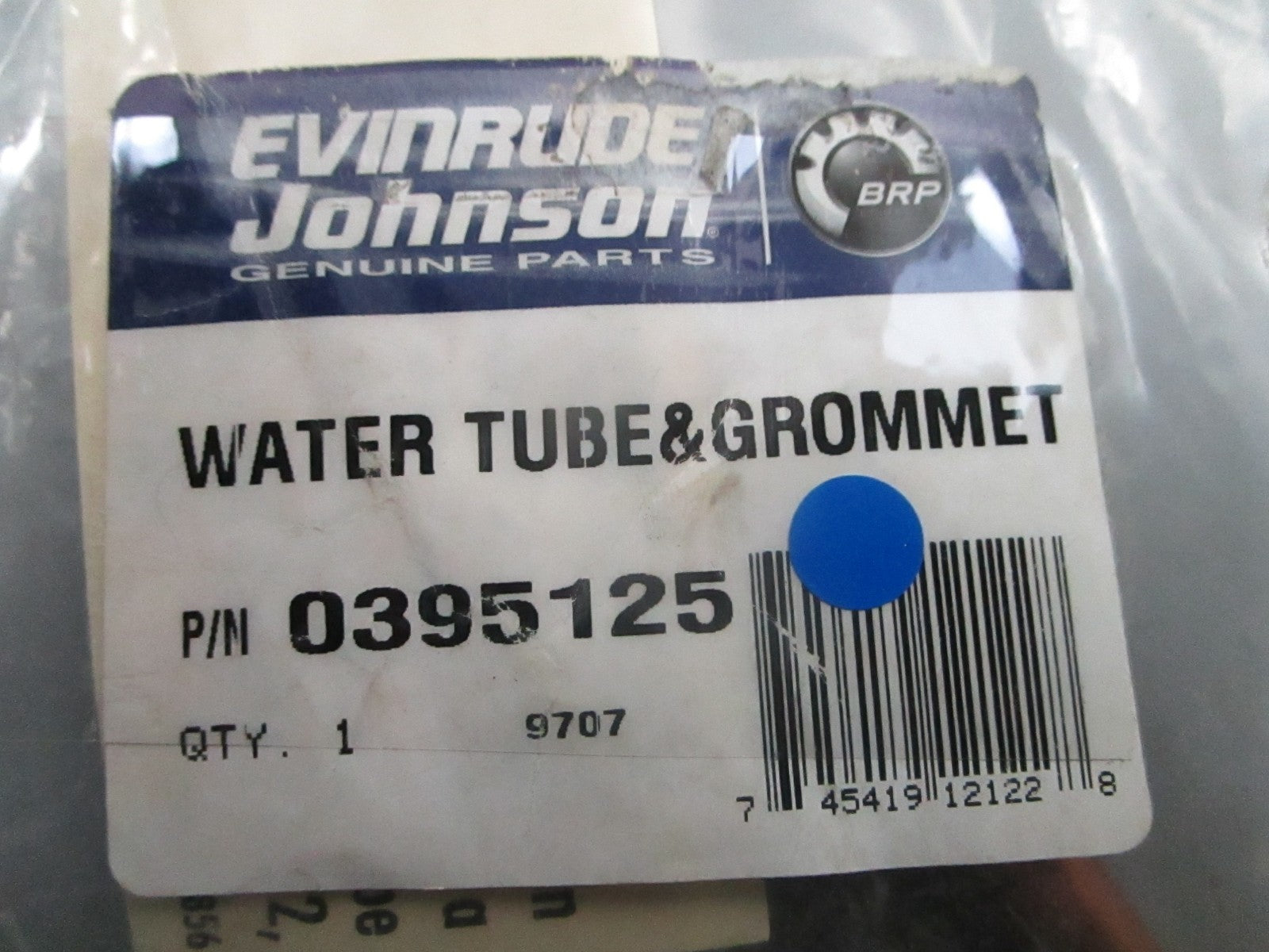 *NEW OEM* 0840 OMC Johnson Evinrude Water Tube and Grommet 0395125 395125