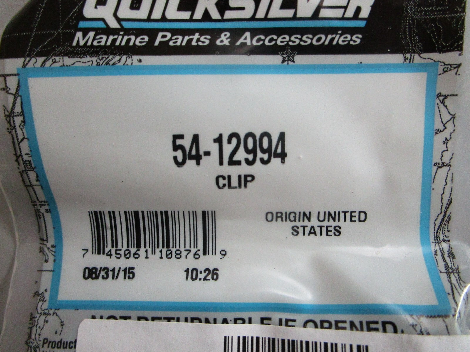 *NEW OEM* (LOT OF 2) 0810 Mercury Quicksilver Clip 54-12994