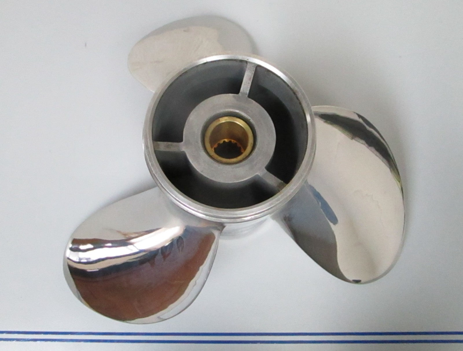 *NEW OEM* 0720 Yamaha 3 Blade Stainless Steel 14 ½ x 21 Propeller 66K-45976-B0