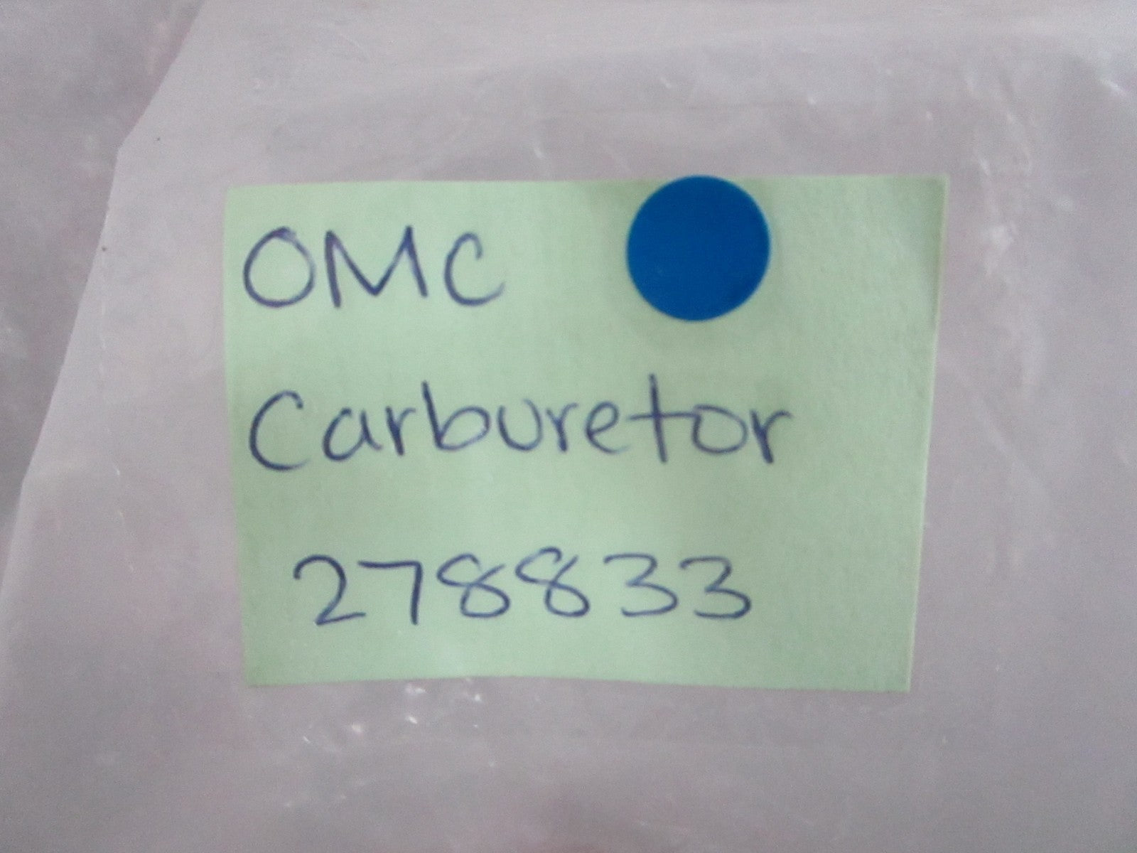 NEW OEM 278833 0278833 OMC Johnson Evinrude Carburetor 0820