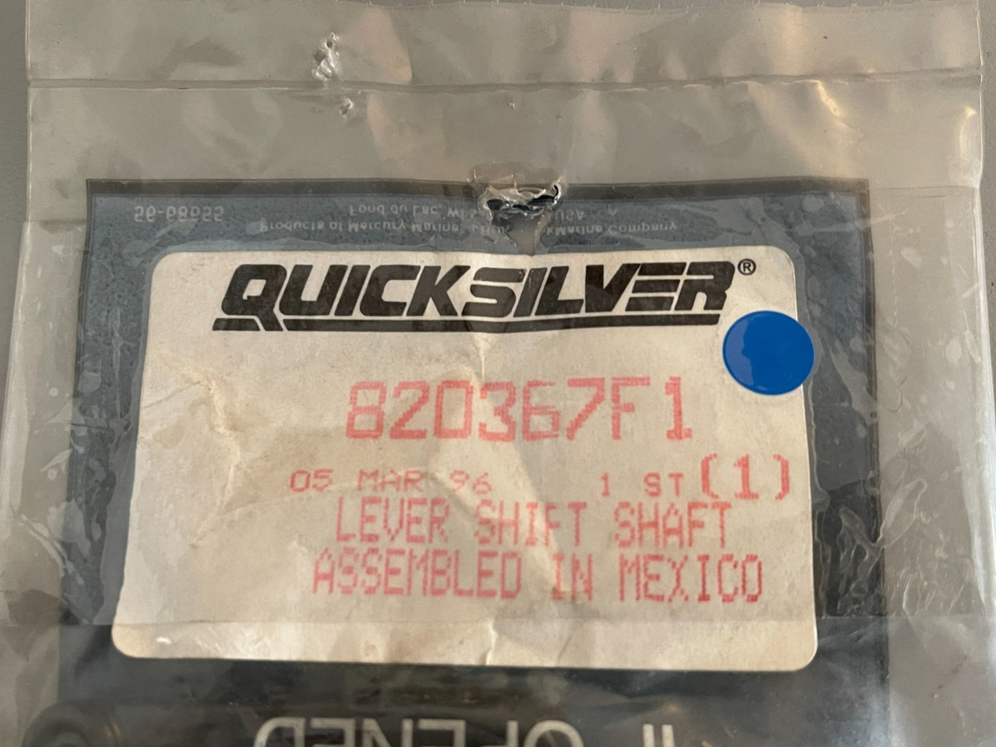 *NEW OEM* 0720 Mercury Quicksilver Lever Shift Shaft 820367F1