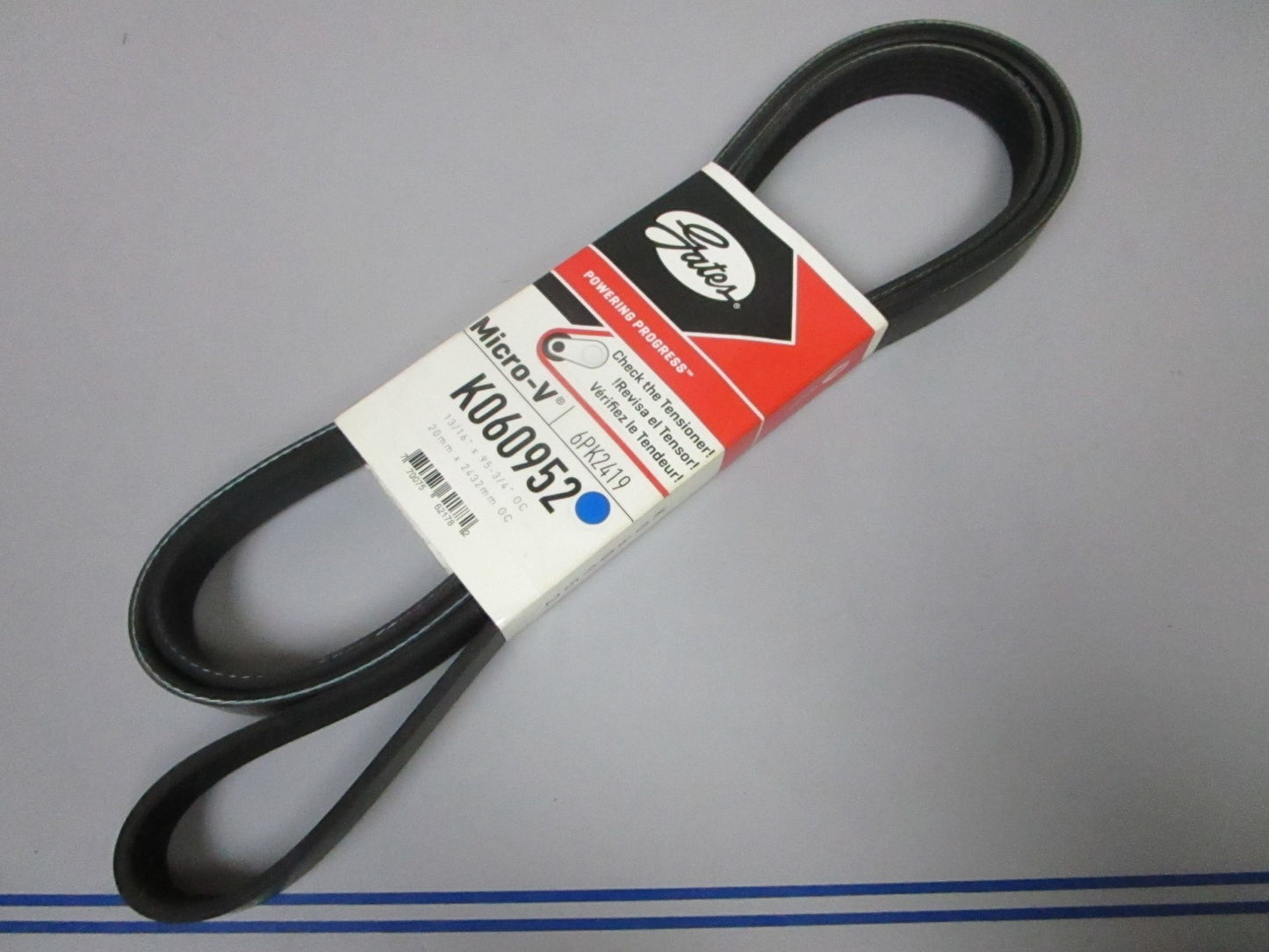 NEW K060952 Gates Micro-V 13/16" x 95 ¾" Serpentine Belt 0720