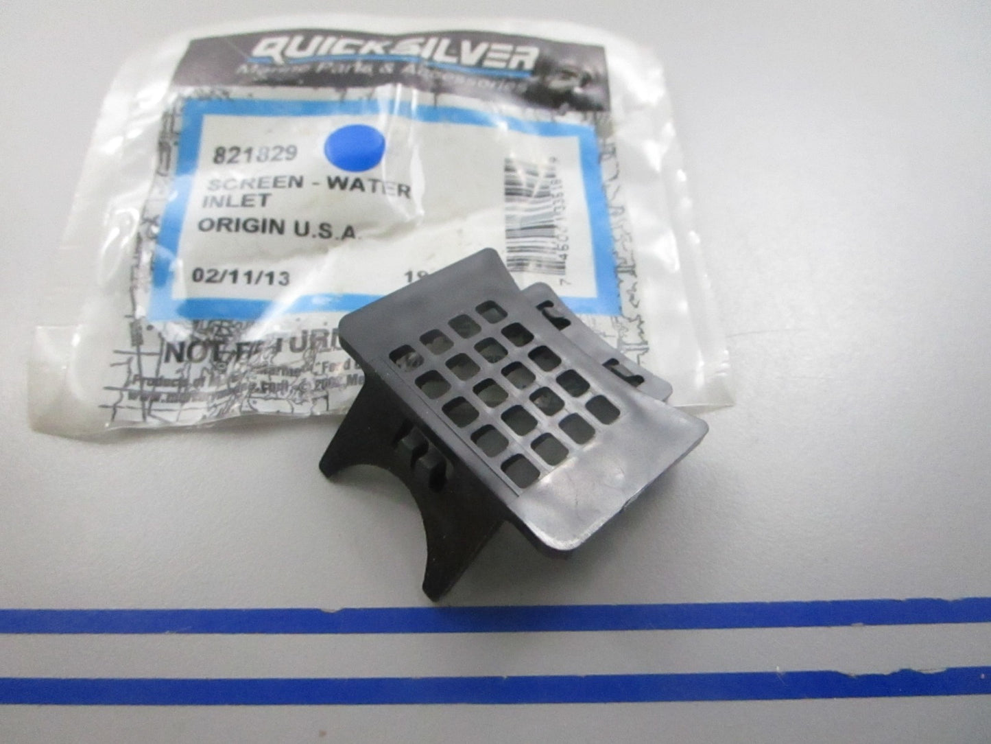 NEW OEM 821829 Mercury Quicksilver Water Inlet Screen 0810