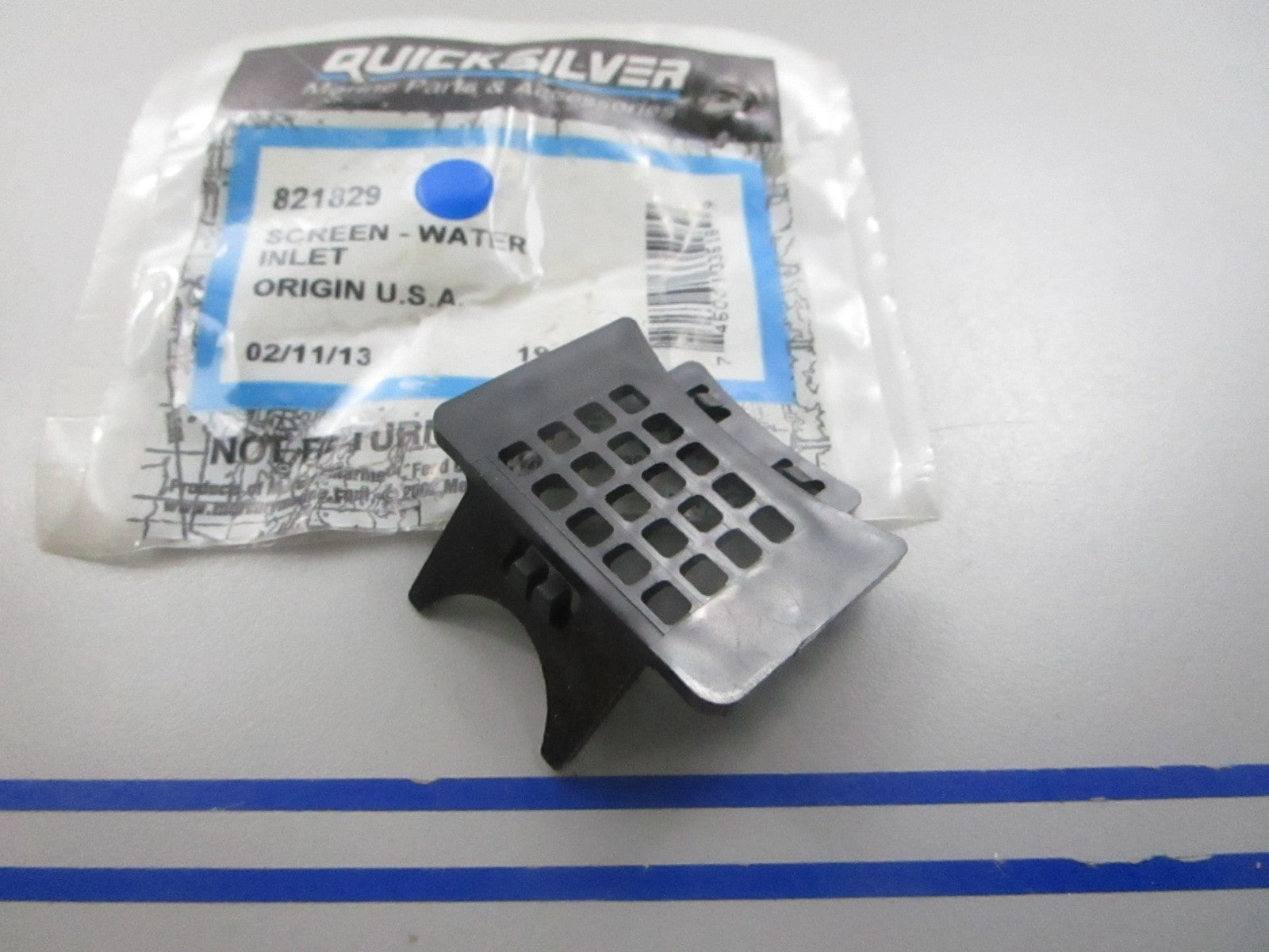NEW OEM 821829 Mercury Quicksilver Water Inlet Screen 0810