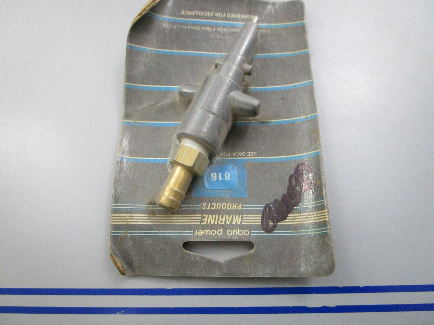 NEW 816 Replaces: 30185A3 Aqua Power Fuel Line Connector 0810