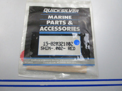 NEW OEM 15-820321002 Mercury Quicksilver .002 Red Shim 0810