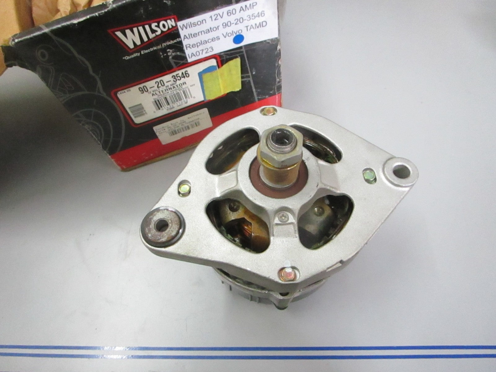 *NEW* 0720 Wilson 12V 60AMP Alternator 90-20-3546 Replaces: Volvo TAMD IA0723