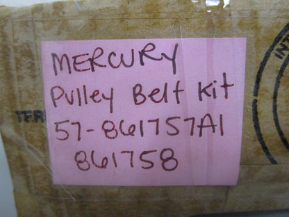 *NEW OEM* 0820 Mercury Quicksilver Belt/Pulley Kit 57-861758A1