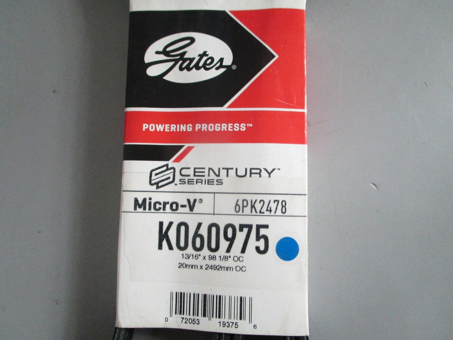 NEW K060975 Gates Century Series Micro-V Serpentine Belt 0820