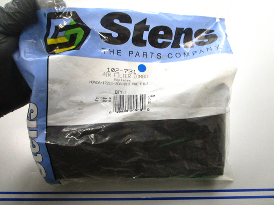 NEW Stens 102-731 Air Filter Combo Replaces: Honda 17211-Z0A-013 0810