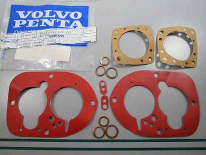 NEW OEM (LOT OF 2) 824803 Volvo Penta Carburetor Gasket Kit 0810