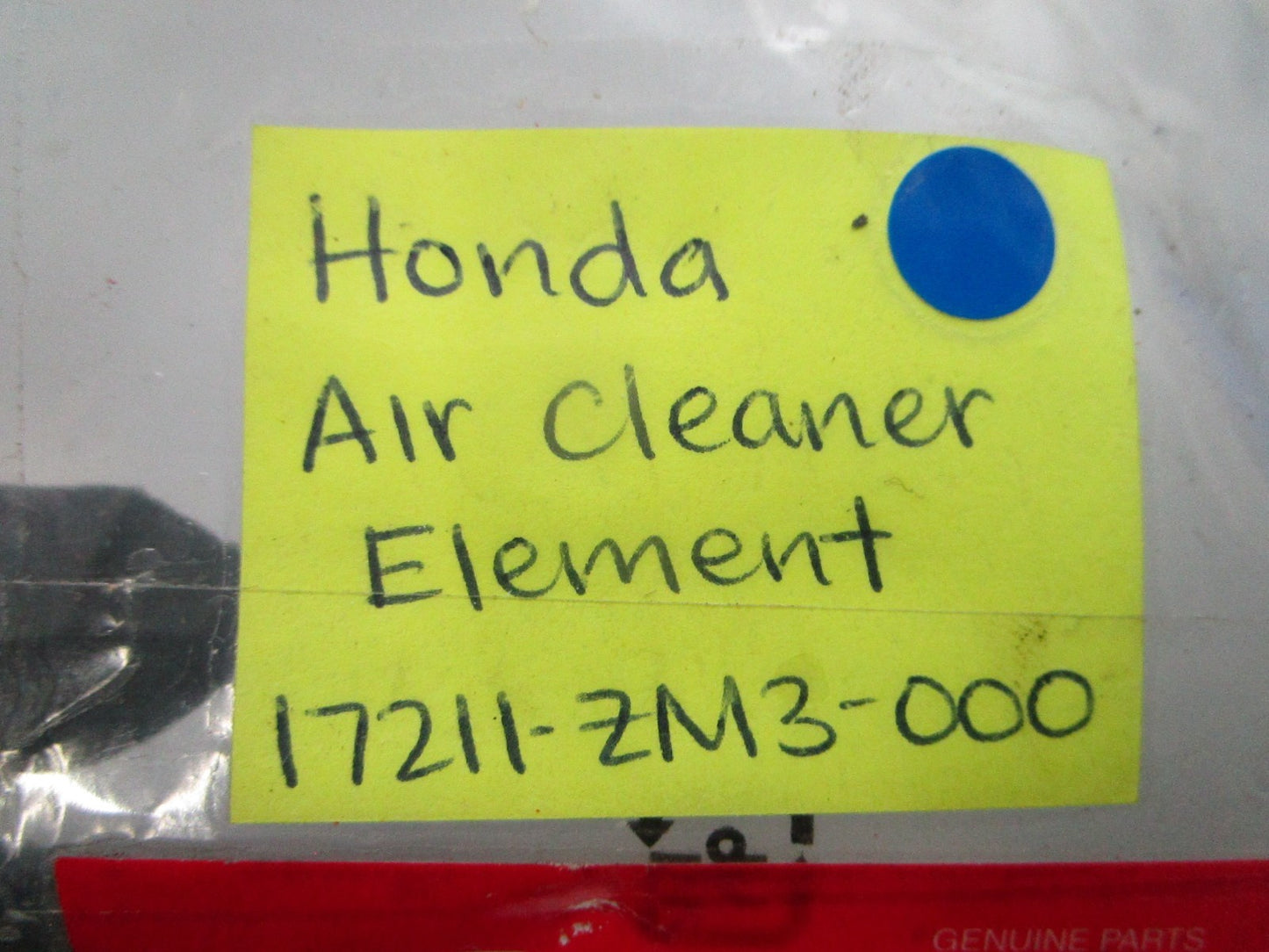 NEW OEM Honda 117211-ZM3-000 Air Cleaner Element 0810