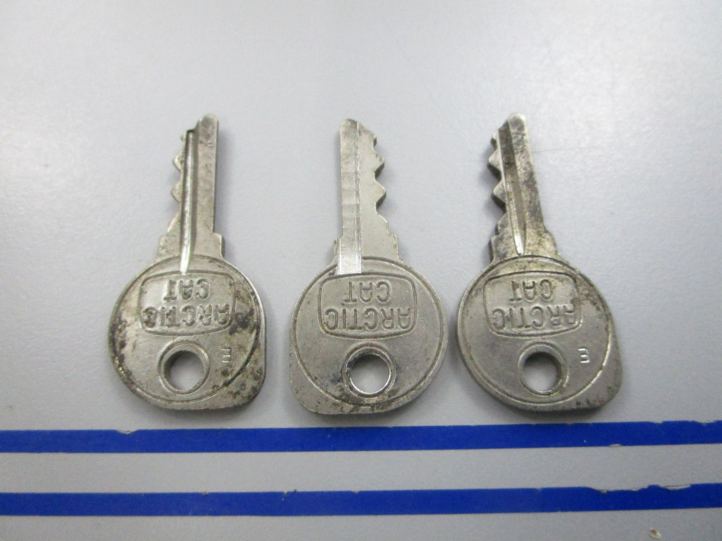 NEW OEM (LOT OF 3) 0109-356 Arctic Cat Ignition Key E 0810