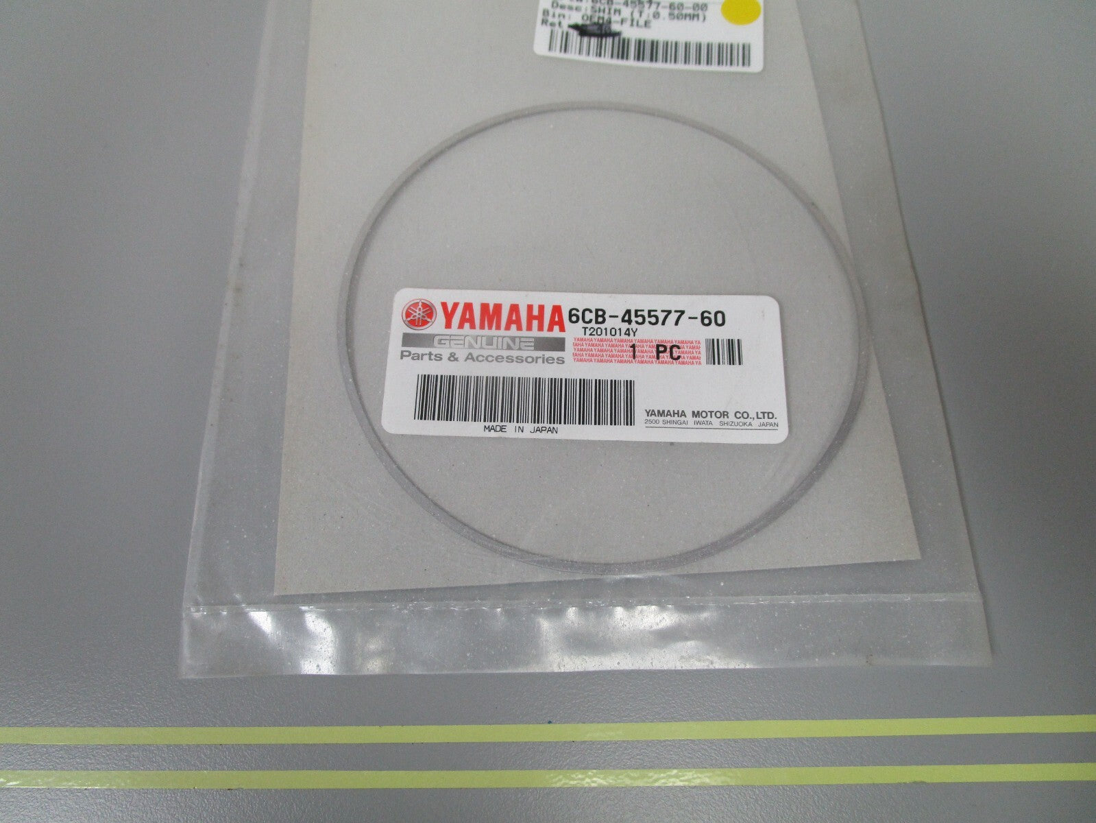 *NEW OEM* 0810 Yamaha (T:0.50MM) Shim 6CB-45577-60-00