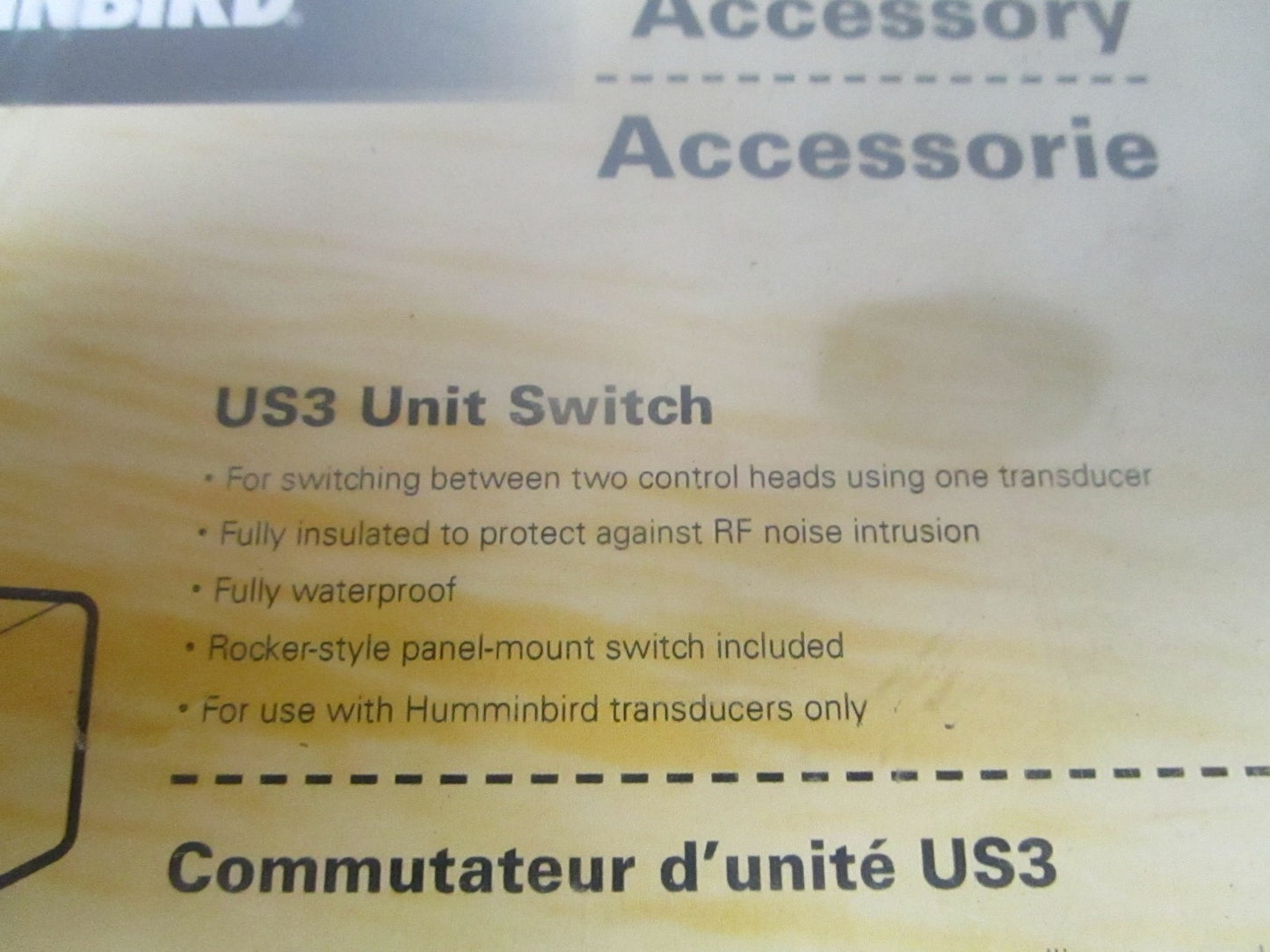 NEW OEM 720070-1 Humminbird US3 Unit Switch Assembly 0720