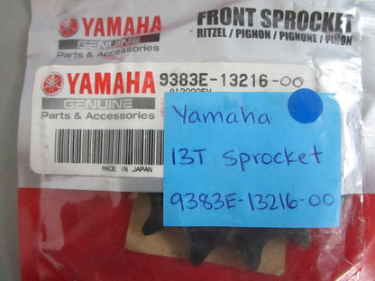 NEW OEM 9383E-13216-00 Yamaha 13T Front Sprocket 0820