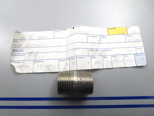 *NEW OEM* 0810 Volvo Penta Fitting 3857763