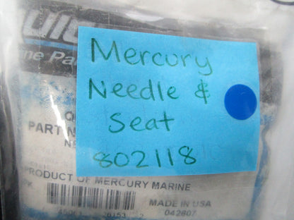 NEW OEM Mercury Quicksilver 802118 Needle & Seat 0810