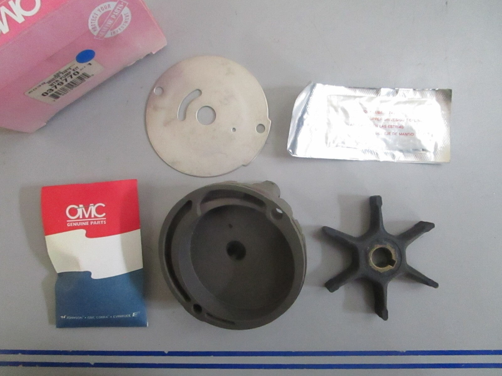*NEW OEM* 0820 OMC Johnson Evinrude Water Pump Kit 379770 0379770